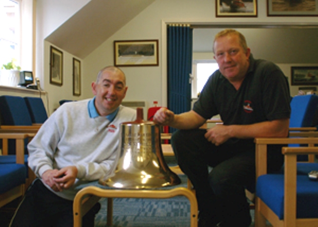 Whitby's Premier Lifeboat Coxswain To The Right In 2008